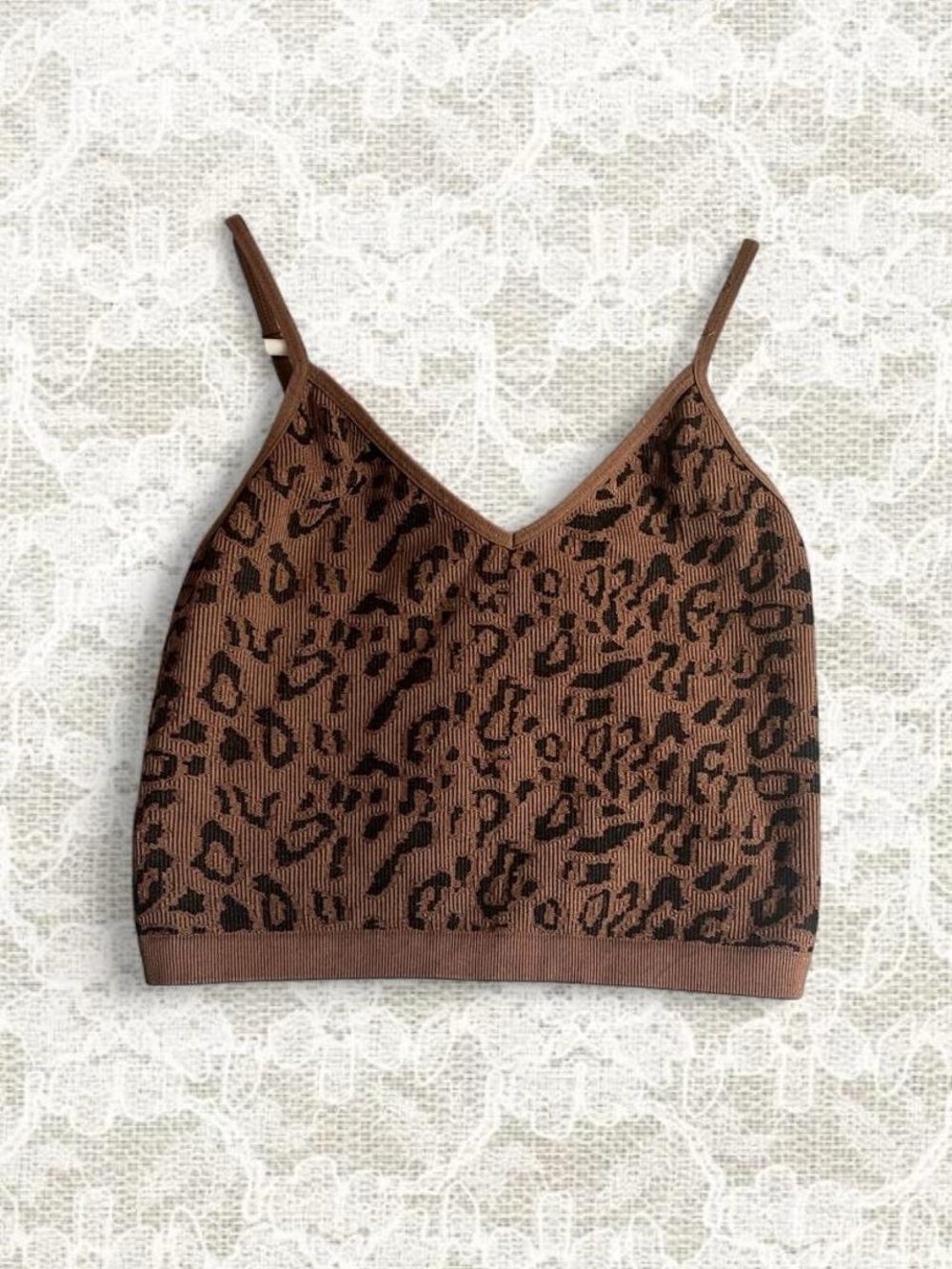 Bozzolo Brown Leopard Print Cami